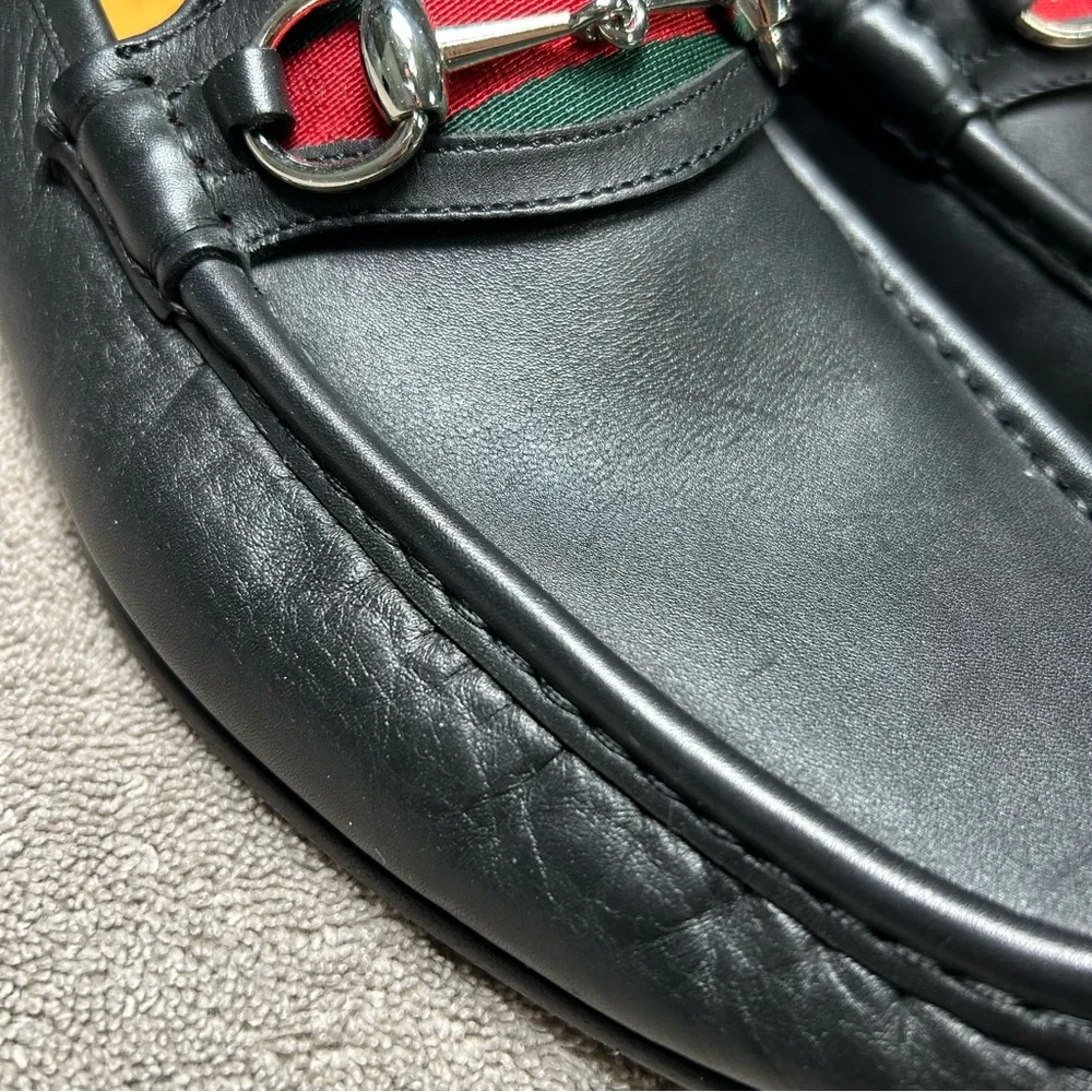 EUC Gucci mens horsebit Loafers size 9 - Picture 4 of 8